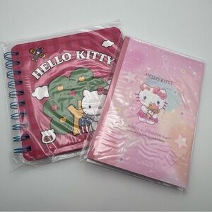 Hello Kitty Spiral Notebook & A6 Journal Set of 2 NWT Sanrio Kawaii